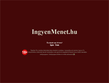 Tablet Screenshot of ingyenmenet.hu